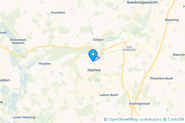 Coach Hire route map for The High, Essex