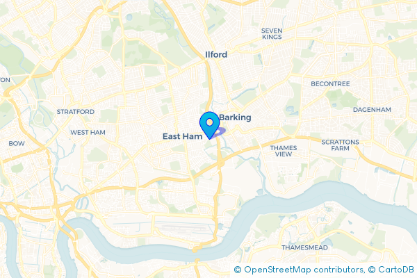 Coach Hire route map for Wallend, Greater London