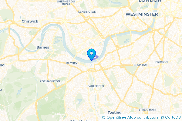 Coach Hire route map for Wandsworth