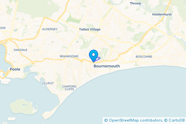 Coach Hire route map for Westbourne, Dorset
