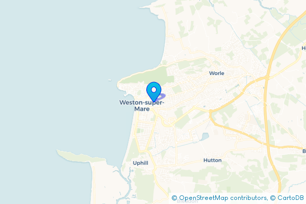 Coach Hire route map for Weston-super-Mare, Somerset