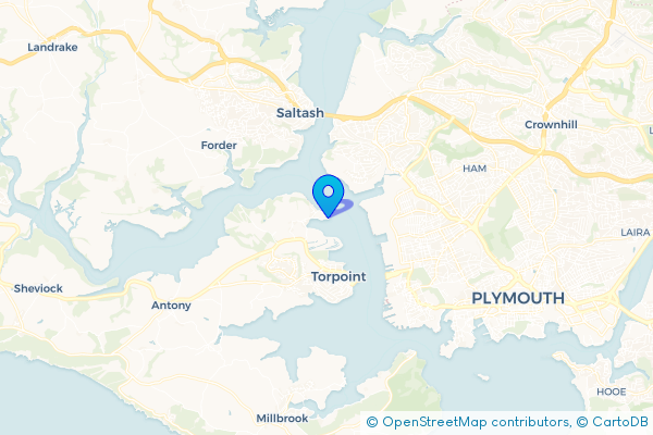 Coach Hire route map for Wilcove, Cornwall