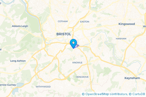 Coach Hire route map for Windmill Hill, Bristol