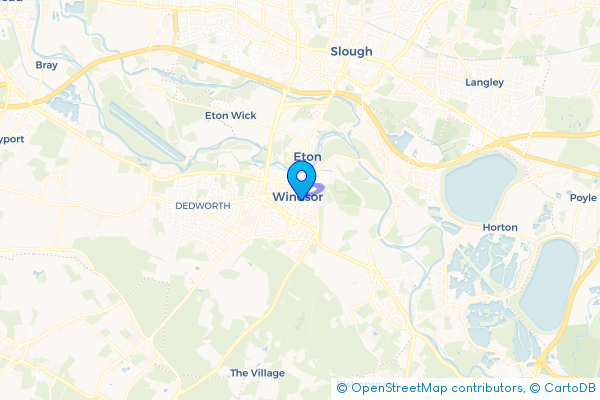 Coach Hire route map for Windsor, Berkshire