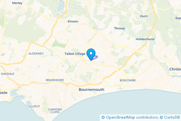 Coach Hire route map for Winton, Dorset
