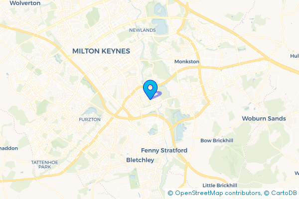 Coach Hire route map for Wroughton Park, Buckinghamshire