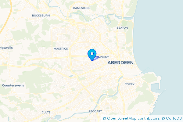 Minibus Hire route map for Aberdeen, Aberdeen City