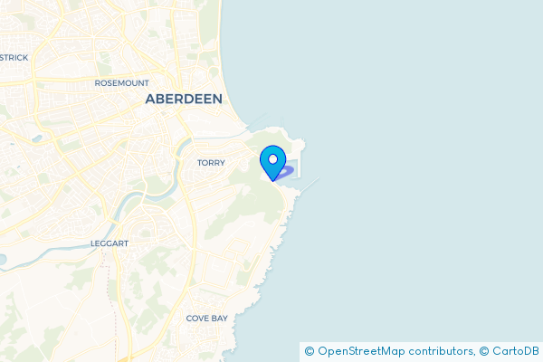 Minibus Hire route map for Balnagask, Aberdeen City