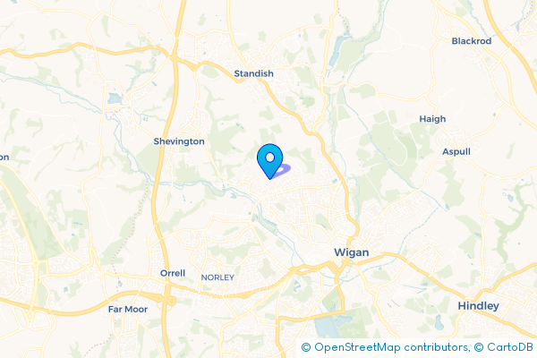 Minibus Hire route map for Beech Hill, Greater Manchester