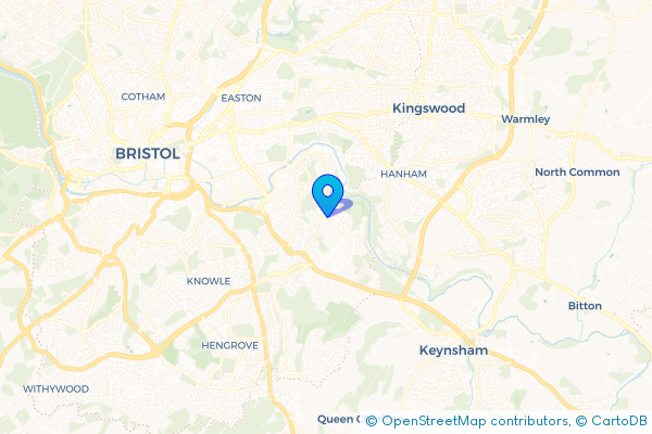 Minibus Hire route map for Broom Hill, Bristol