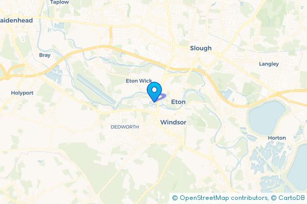 Minibus Hire route map for Clewer Village, Berkshire