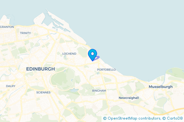 Minibus Hire route map for Craigentinny, City of Edinburgh