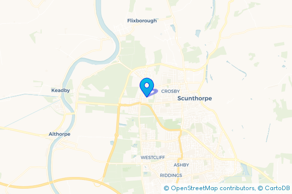 Minibus Hire route map for Crosby, Lincolnshire