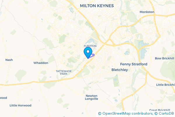 Minibus Hire route map for Emerson Valley, Buckinghamshire