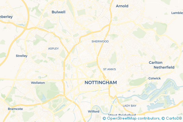 Minibus Hire route map for East Midlands