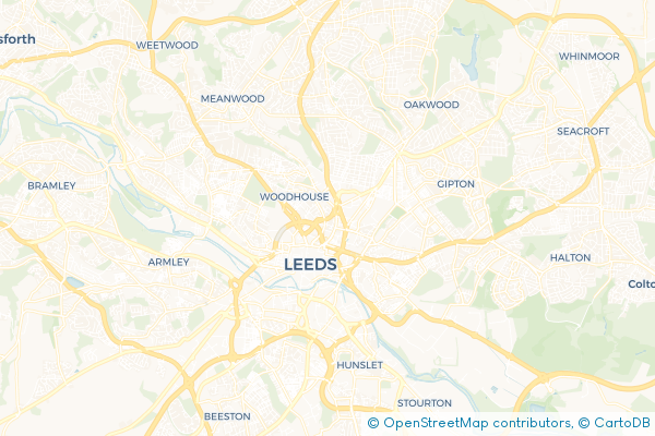 Minibus Hire route map for Yorkshire and the Humber