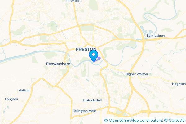 Minibus Hire route map for Frenchwood, Lancashire