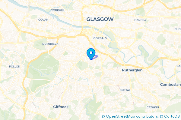 Minibus Hire route map for Govanhill, Glasgow City