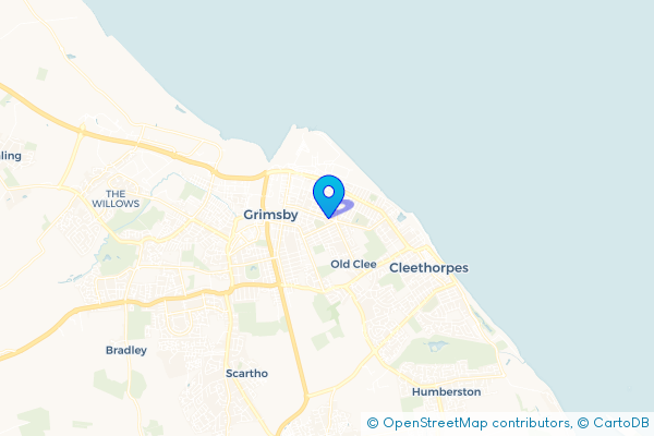Minibus Hire route map for Grant Thorold, Lincolnshire