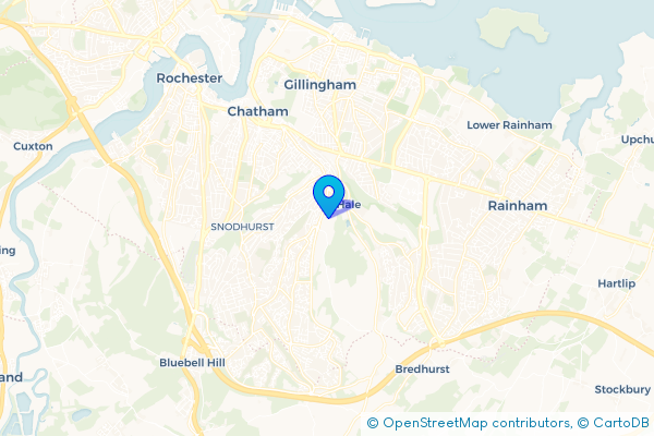 Minibus Hire route map for Hale, Kent