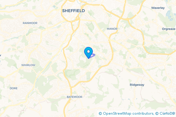 Minibus Hire route map for Hemsworth, South Yorkshire