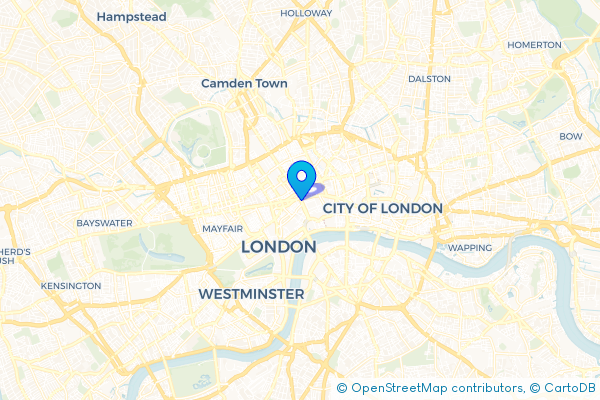 Minibus Hire route map for Holborn, Greater London