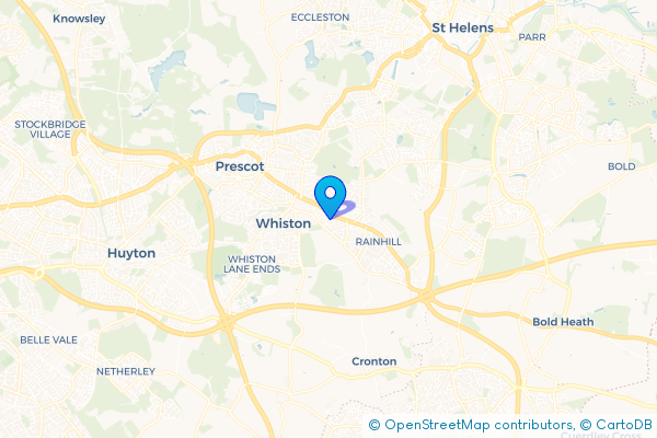 Minibus Hire route map for Holt, Merseyside