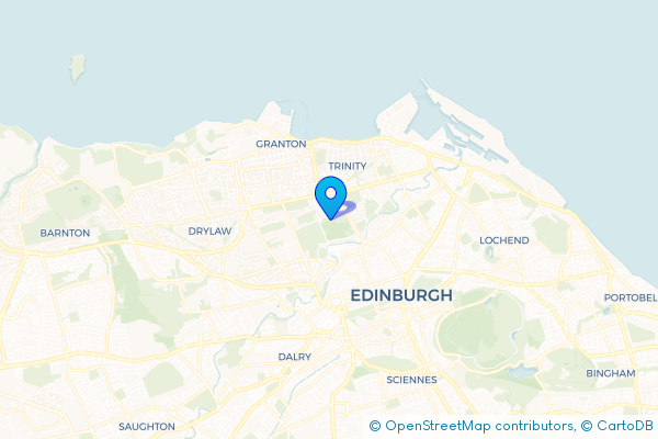 Minibus Hire route map for Inverleith, City of Edinburgh