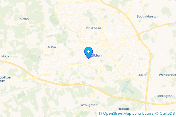 Minibus Hire route map for Kingshill, Wiltshire