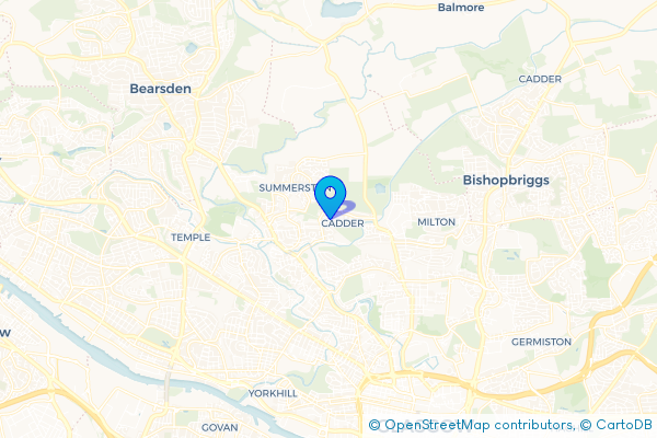 Minibus Hire route map for Lambhill, Glasgow City