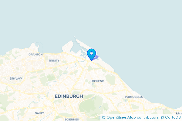 Minibus Hire route map for Leith, City of Edinburgh