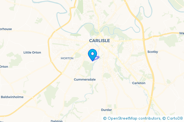 Minibus Hire route map for Longsowerby, Cumbria