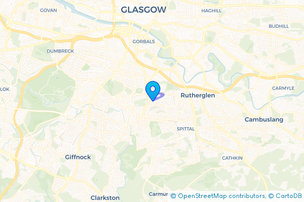Minibus Hire route map for Mt Florida, Glasgow City