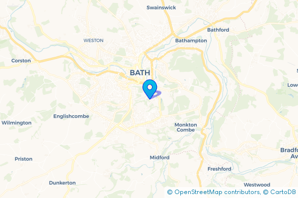 Minibus Hire route map for Perrymead, Somerset