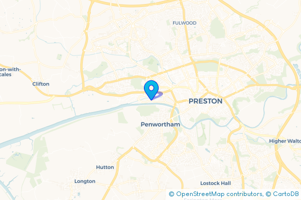 Minibus Hire route map for Riverside Docklands, Lancashire