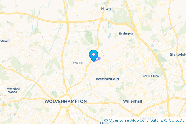 Minibus Hire route map for Scotlands, West Midlands