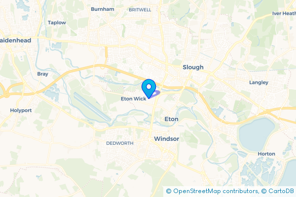 Minibus Hire route map for South Field, Berkshire