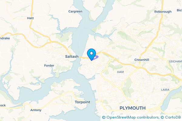 Minibus Hire route map for St Budeaux, Devon