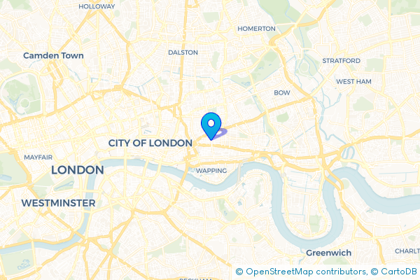 Minibus Hire route map for Stepney, Greater London