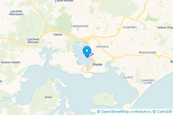 Minibus Hire route map for Sterte, Dorset
