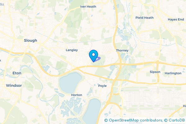 Minibus Hire route map for Sutton, Buckinghamshire