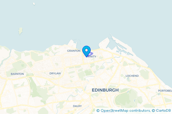 Minibus Hire route map for Trinity, City of Edinburgh