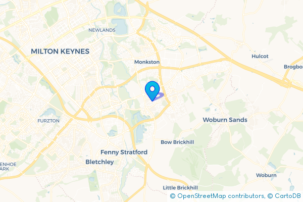 Minibus Hire route map for Walnut Tree, Buckinghamshire