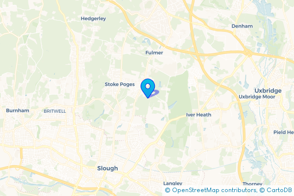 Minibus Hire route map for Wexham Street, Buckinghamshire