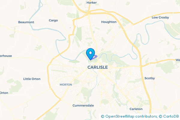 Minibus Hire route map for Willow Holme, Cumbria
