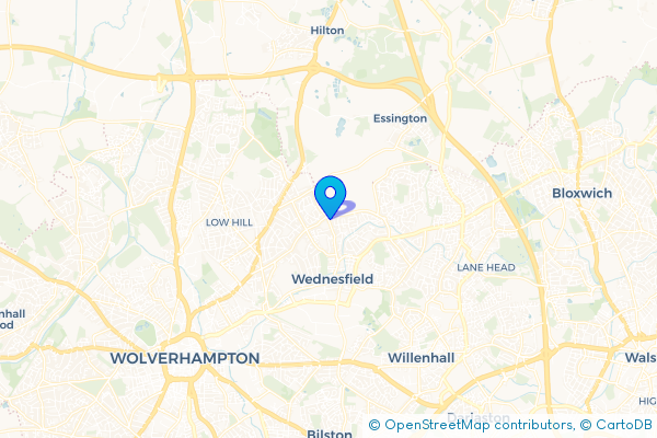 Minibus Hire route map for Wood Hayes, West Midlands