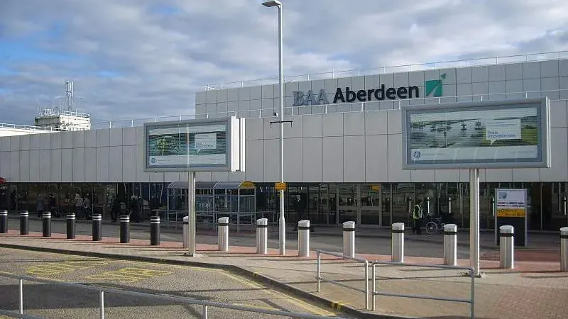 Aberdeen Airport terminal and airfield