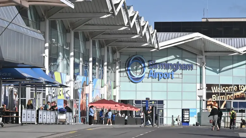 Birmingham Airport terminal and airfield