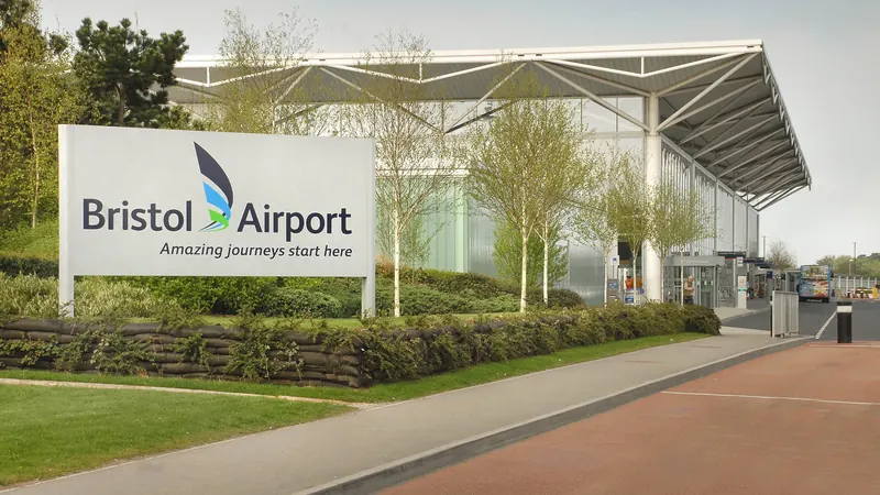 Bristol Airport terminal and airfield