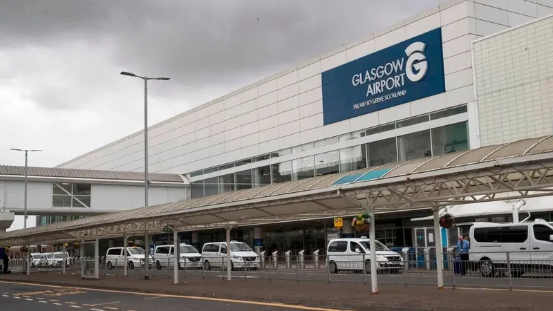 Glasgow Airport terminal and airfield
